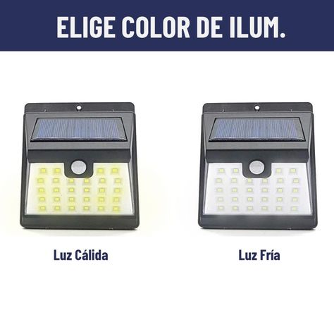 Foco Reflector Solar Maxwell Led Exterior Pared Luz Fria-4