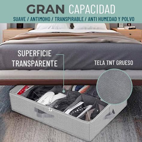 Organizador Zapatos Bajo Cama Almacenamiento Zapatero 24 Pares-2