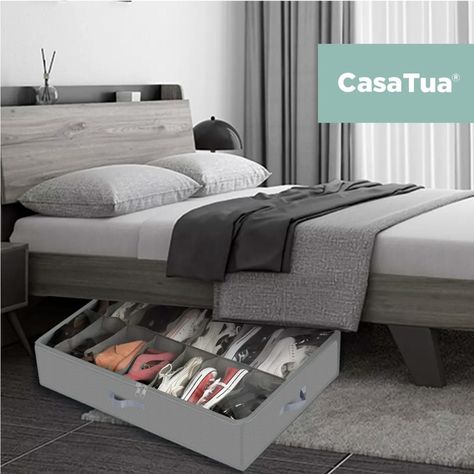 Organizador Zapatos Bajo Cama Almacenamiento Zapatero 24 Pares-5