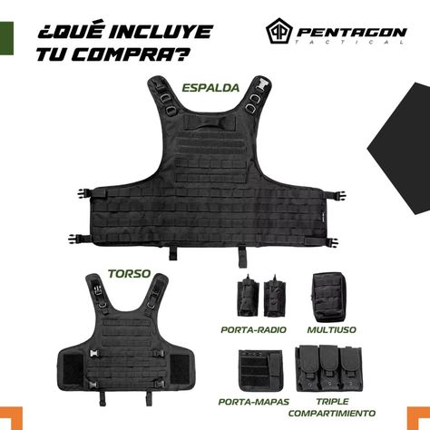 Chaleco Tactico Militar Pentagon Airsoft Combate Asalto-7