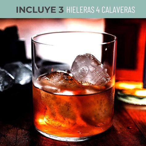 Cubetas Hielo Cubetera Molde Silicona Calavera CasaTua Set 3-1