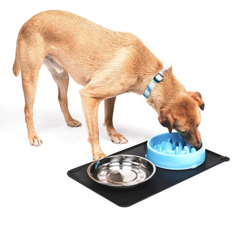 Plato para Perro Anti Ansiedad Petpal + Plato Acero y Mat-0