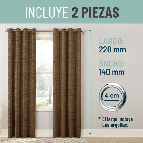 Cortina Blackout 100% 2 Paños de 140x220cm Text Lino-3