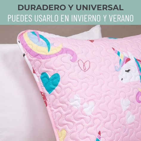 Cubrecama Quilt Reversible+funda Almohada 1,5P Niño Niña-6