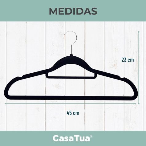 Colgadores De Ropa CasaTua Set 30u Terciopelo Antideslizante-8