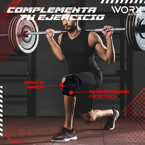 Rodillera Deportiva Worx Ortopedica Compresion Ejercicio-4