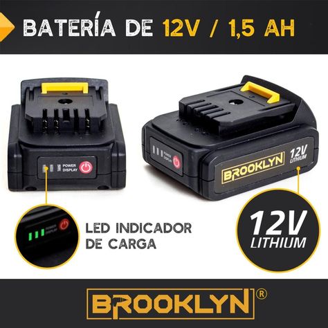 Bateria 12V 1,5mAh para Herramientas y Taladros Brooklyn-2