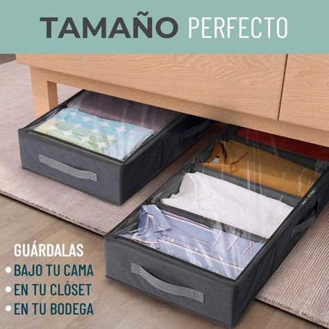 Organizador Bajo Cama Almacenamiento de Ropa CasaTua Set x 2-3