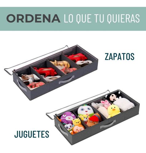 Organizador Bajo Cama Almacenamiento de Ropa CasaTua Set x 2-4