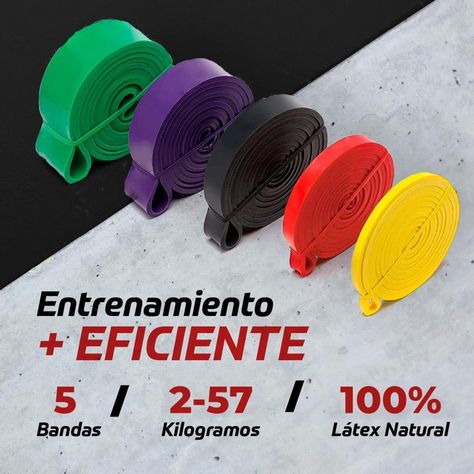 Power Band Bandas Elasticas Resistencia Fitnics Set 5 + Acc-2