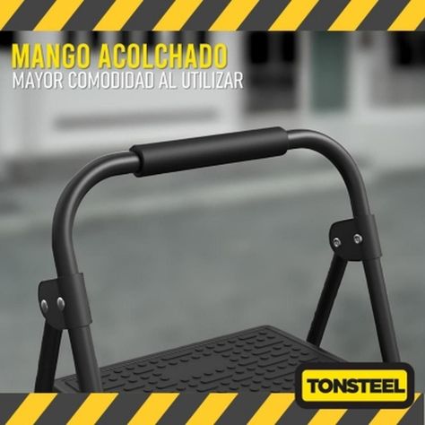 Escalera Plegable Multiuso Tonsteel 3 Peldaños Resistente-1