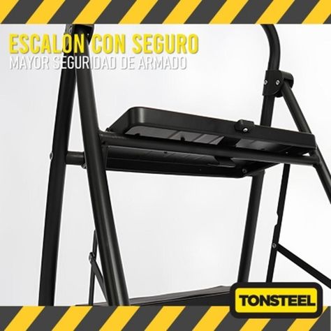Escalera Plegable Multiuso Tonsteel 3 Peldaños Resistente-4