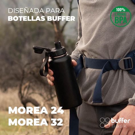 Tapa Para Botella Termica de Agua One Click Buffer Flask-2