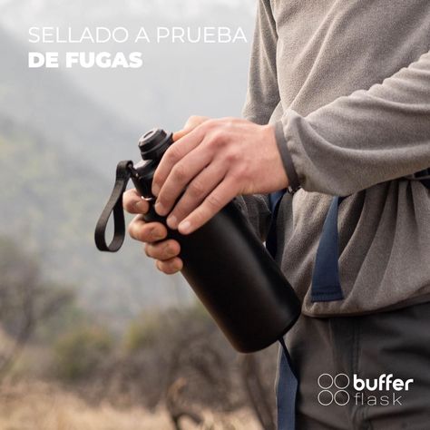Tapa Para Botella Termica de Agua One Click Buffer Flask-5