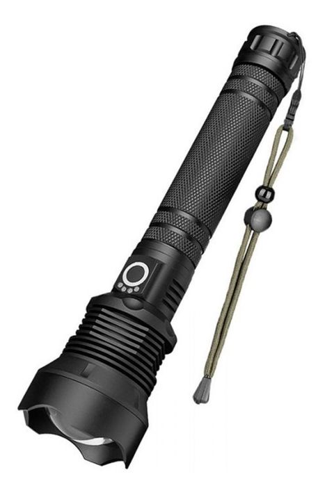 Linterna Led Tactica Maxwell Recargable Zoom Alcance 700m-0