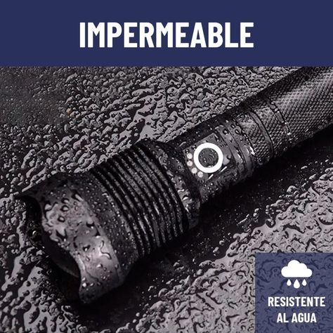 Linterna Led Tactica Maxwell Recargable Zoom Alcance 700m-3
