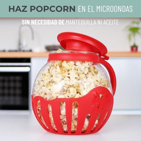 Maquina Bowl Cabritas Palomitas Popcorn Microondas 2,2 Lts-1