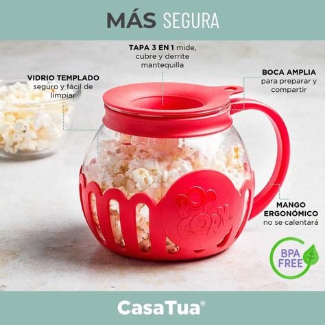 Maquina Bowl Cabritas Palomitas Popcorn Microondas 2,2 Lts-2