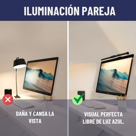 Barra de Luz Led Monitor Maxwell Lampara Escritorio Notebook-2
