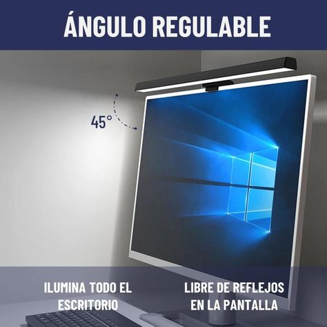 Barra de Luz Led Monitor Maxwell Lampara Escritorio Notebook-3
