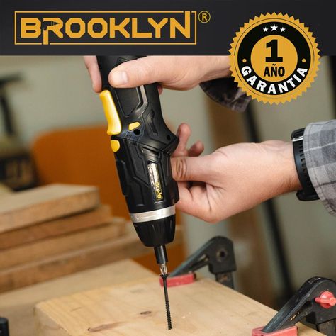 Atornillador Inalambrico 4V Brooklyn +Maleta + 45 Accesorios-9