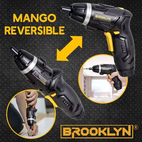 Atornillador Inalambrico 4V Brooklyn +Maleta + 45 Accesorios-3
