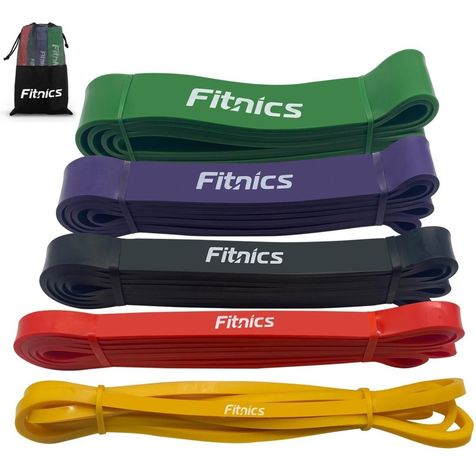 Power Bands Bandas Elasticas Resistencia Fitnics Set 5 Latex-0
