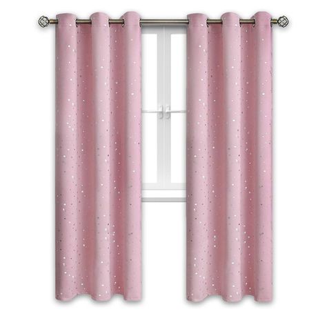 Cortina Niña Niño Semi Blackout Casatua Un Paño 140x220cm rosa claro-0
