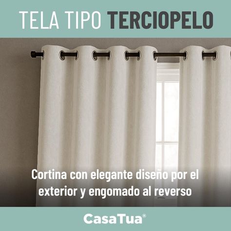 Cortina 100% Blackout Terciopelo Engomada 135x220 Casatua x2-3