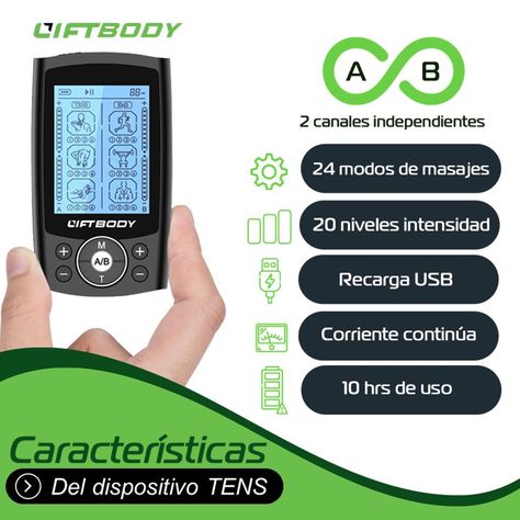 Tens y Electroestimulador Electroterapia Muscular Liftbody-2