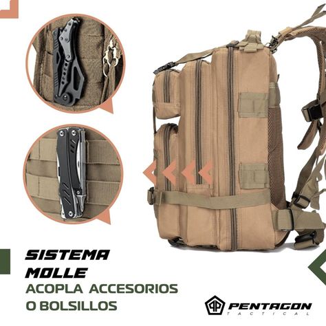 Mochila Tactica Militar Outdoor Pentagon 30l Impermeable-4