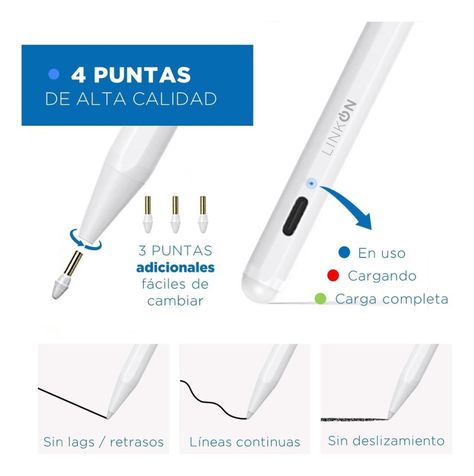 Lapiz Pencil Tactil Stylus Linkon para: Apple Ipad Palm Rej-2