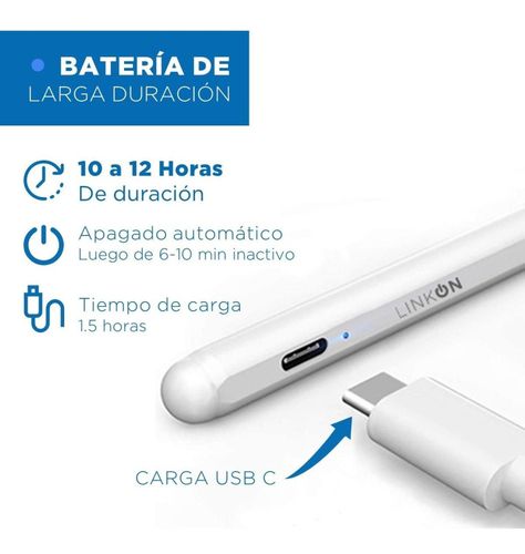 Lapiz Pencil Tactil Stylus Linkon para: Apple Ipad Palm Rej-4