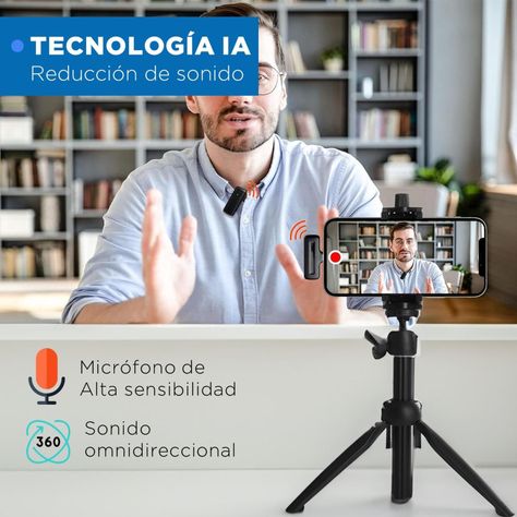 Microfono Inalambrico Solapa Lavalier Linkon PRO + Estuche-6