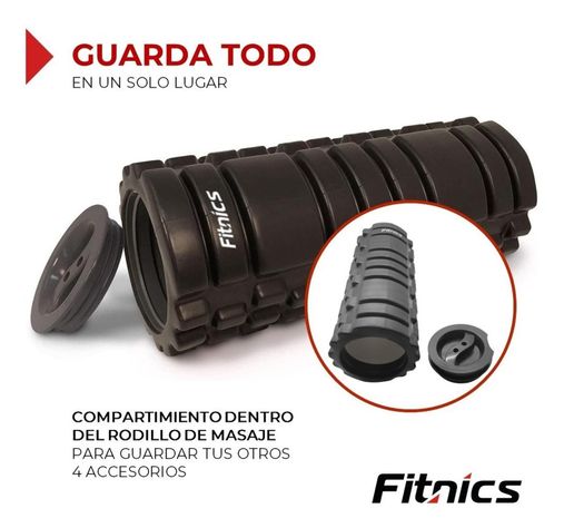 Rodillo +Set Completo Elongacion Masaje Fitnics Roller Foam-7