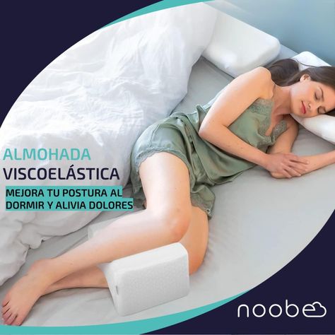 Cojin Almohada Ortopedico Para Piernas Noobe Memory Foam-2