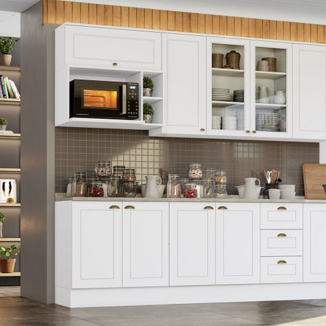 MUEBLE AÉREO COCINA BLANCO AMERICANA-1