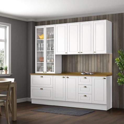 MUEBLE COCINA 1 PUERTA CON CUBIERTA NATUE BLANCO-1