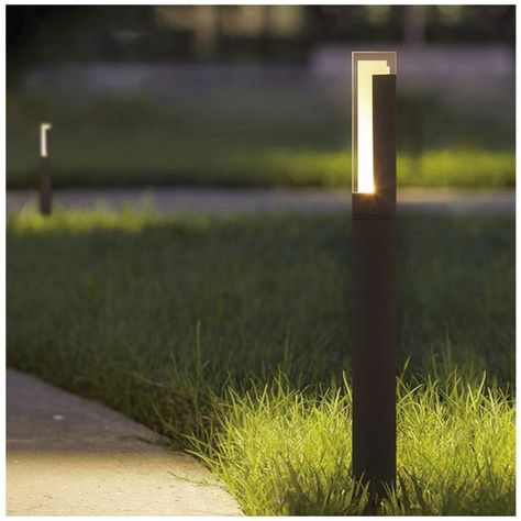 Apliqué Piso LED Poste Exterior 80cm Negro 7W Cáli-7