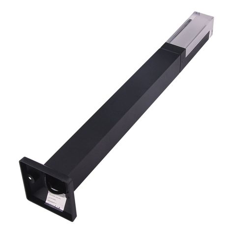 Apliqué Piso LED Poste Exterior 80cm Negro 7W Cáli-3