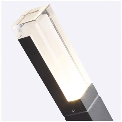 Apliqué Piso LED Poste Exterior 80cm Negro 7W Cáli-1