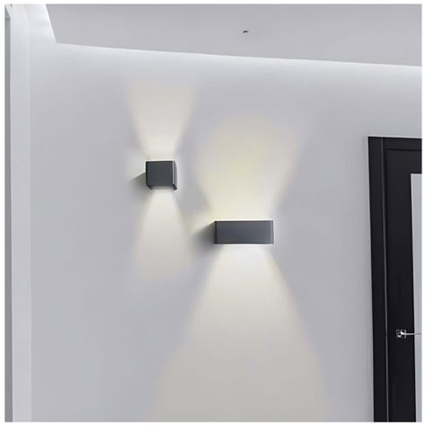 Apliqué LED de Pared Cuadrado 3W Cálido Negro-3