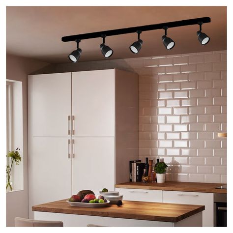 Foco LED Decorativo Riel Monofásico GU-10 Elnath Negro-1