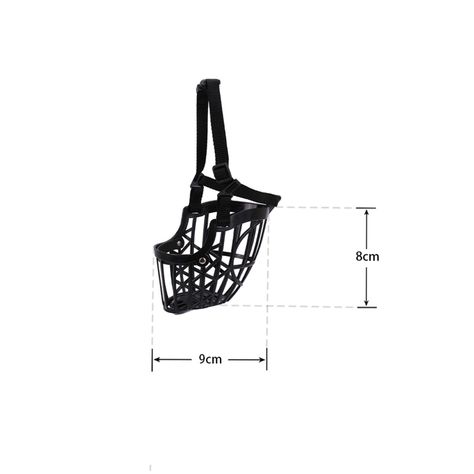Bozal Para Perros Tallas M Color Negro -1