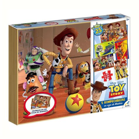 Rompecabezas 5 en 1 Caja Madera Toy Story-Pixar-0