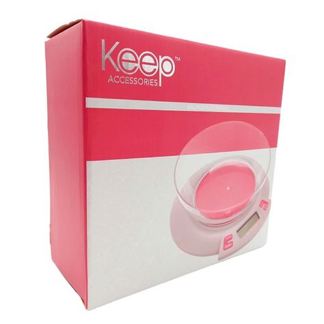 Balanza Electrónica de Cocina Rosada - Keep-1