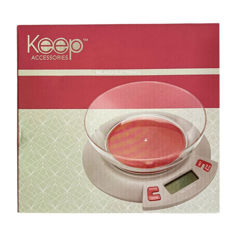 Balanza Electrónica de Cocina Rosada - Keep-3