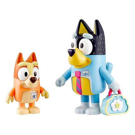 Set de 2 Figuras Serie Bluey “Work Bandit (dad) & Bingo”-2