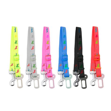 Cinturón de Seguridad Mascotas Talla S Rosado, Rojo ó Verde-3