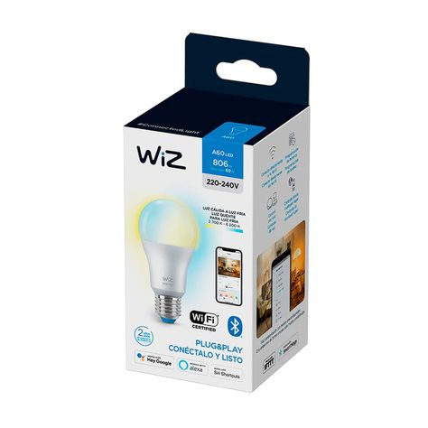 Ampolleta Inteligente "Whites" A60-8W WIZ-3